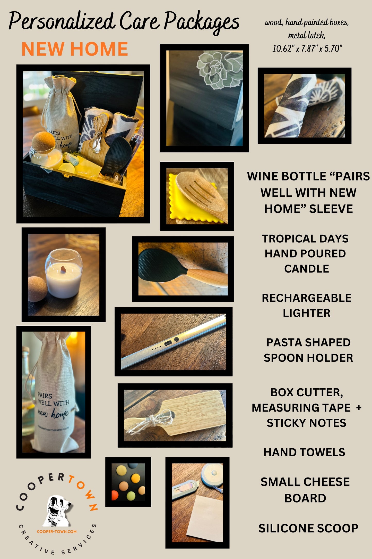 Cool + Personalized New Home Gift Box