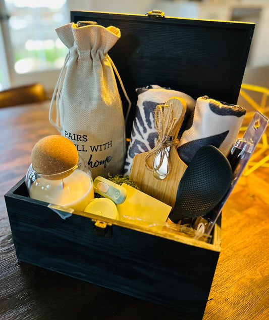 Cool + Personalized New Home Gift Box
